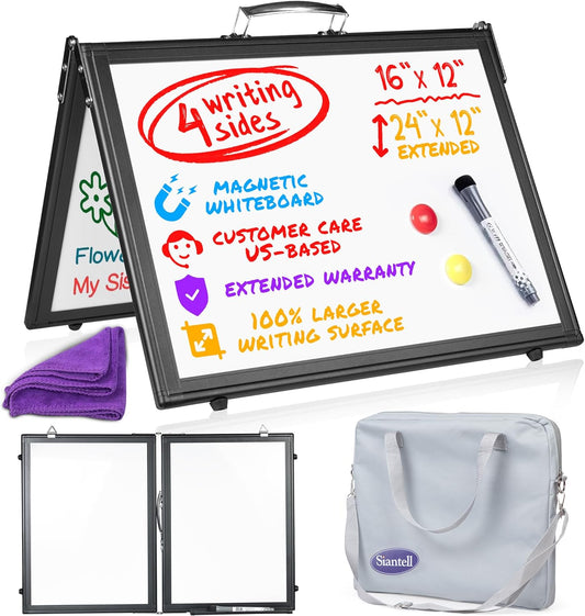 Small Dry Erase White Board by SIANTELL - 16x12 inch