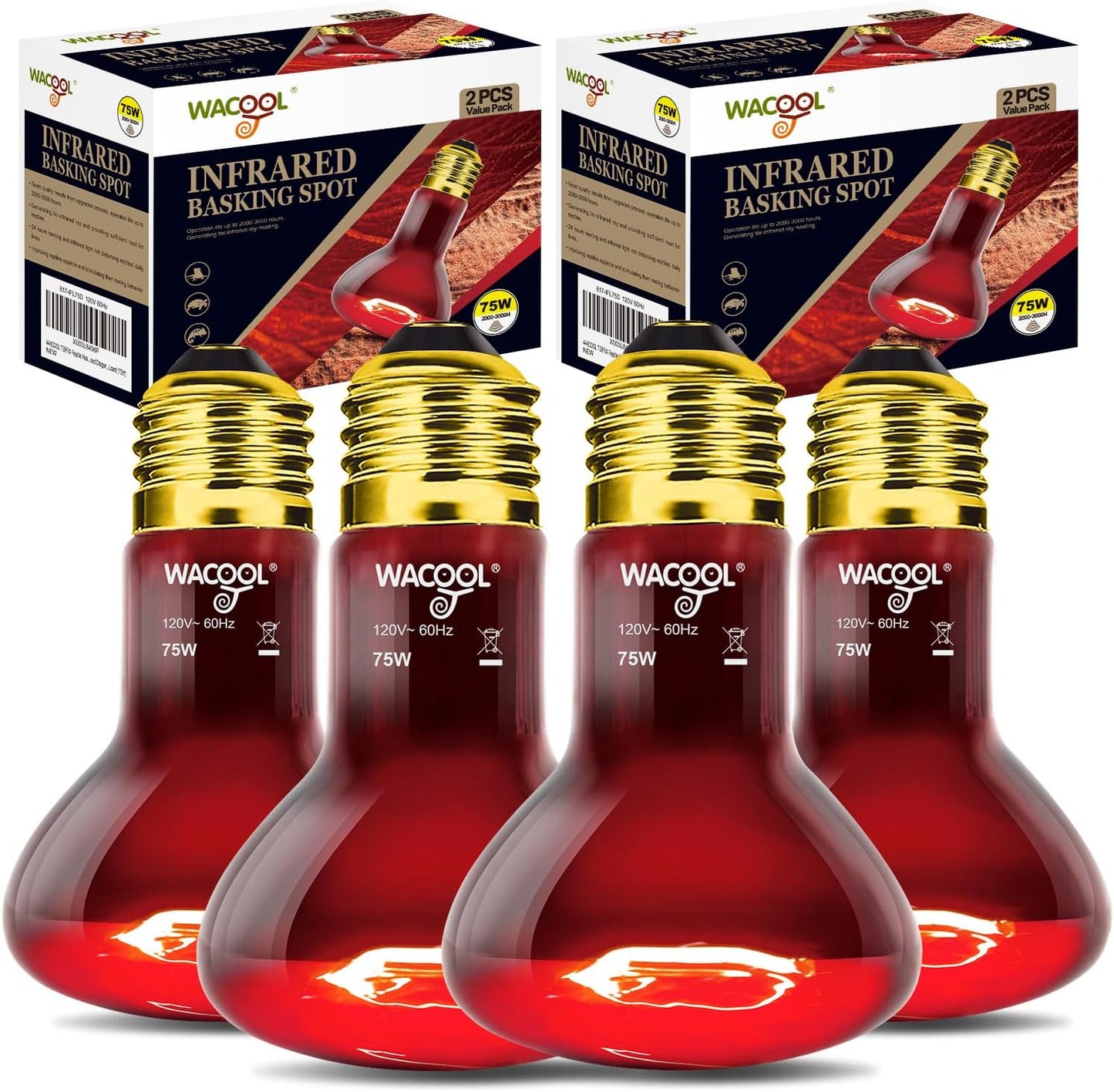 Red Heat Lamp Bulb for Reptiles & Amphibians