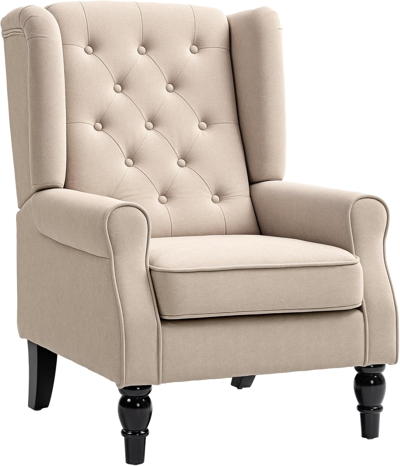 Mid-Century Wingback Armchair, Retro Elegance
