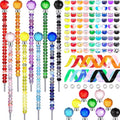 271 Pcs Beaded Garden Stakes Kit - Colorful DIY Fairy Wands