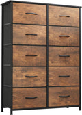 YITAHOME 10 Drawers Dresser - Compact Fabric Storage Tower