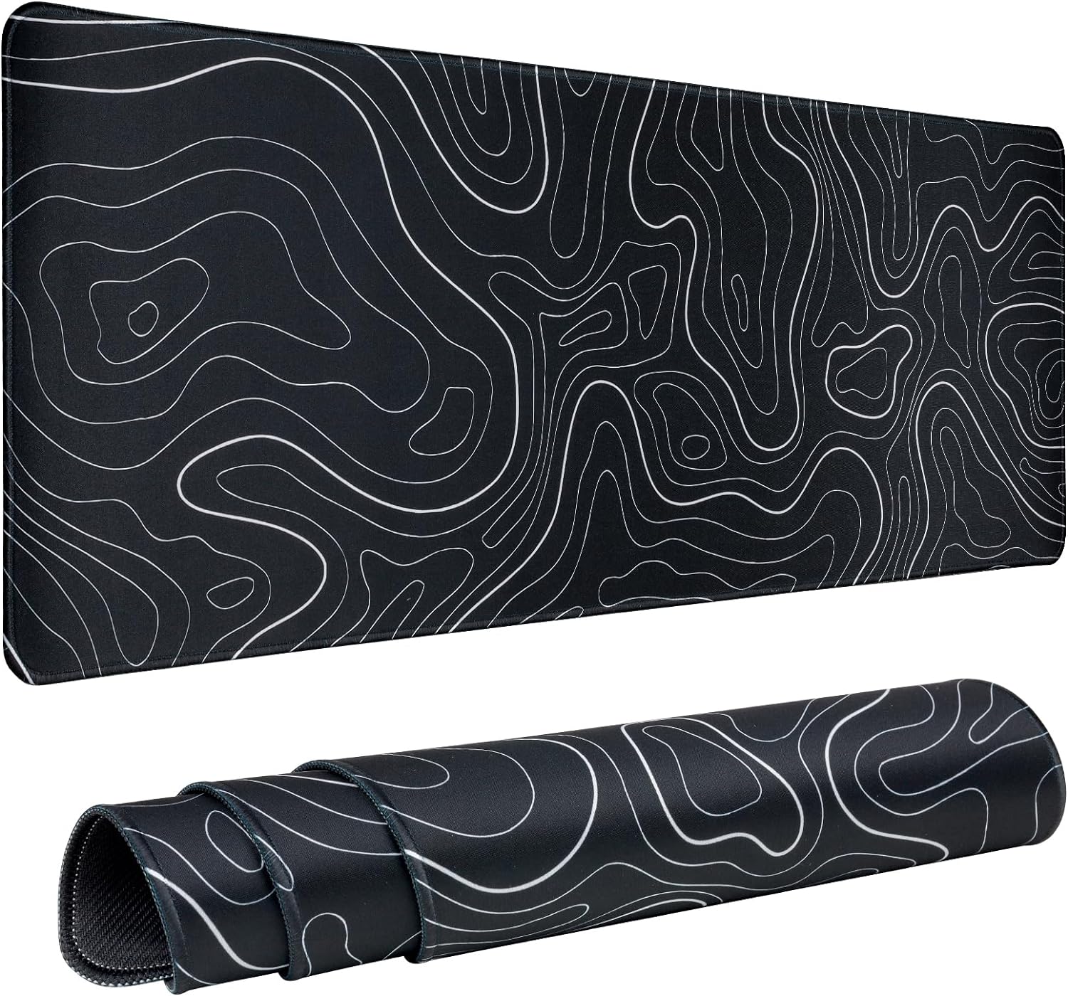 XL Topographic Gaming Mouse Pad - Non-Slip & Durable