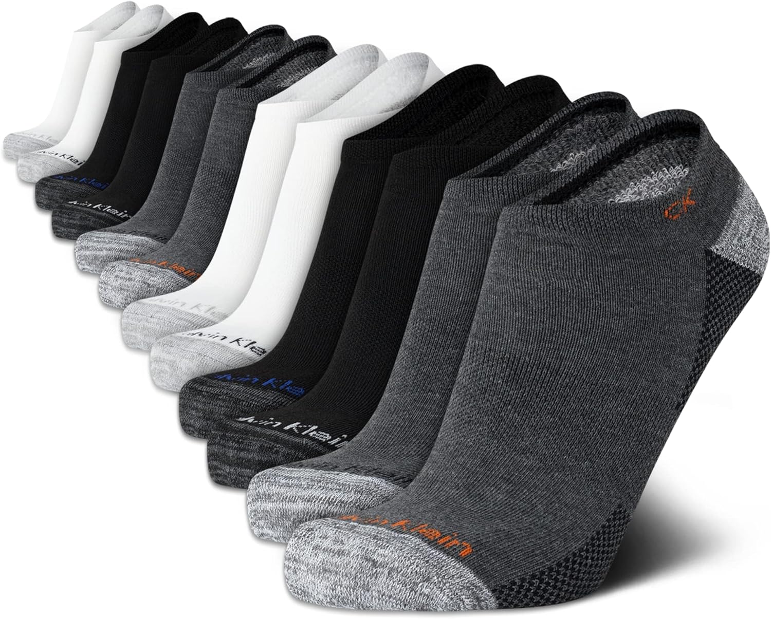 Calvin Klein Men's No Show Lightweight Cushioned Low Cut Socks