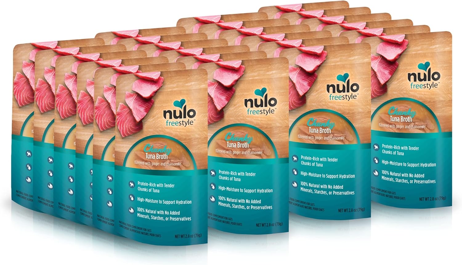 Nulo FreeStyle Chunky Tuna Cat Food Topper Pouch for Cats