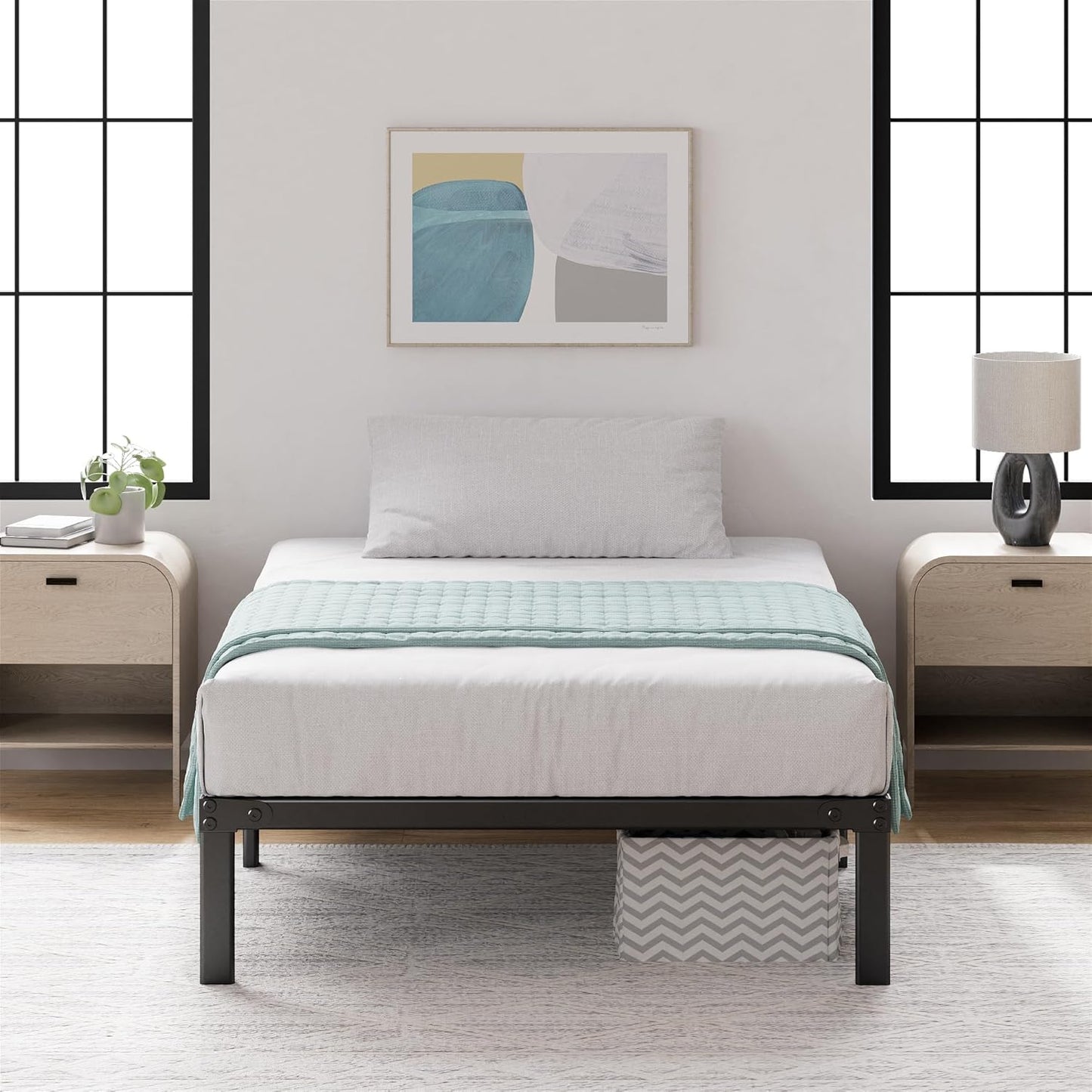 ZINUS Yelena 14 Inch Twin Metal Platform Bed Frame Review