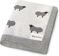Luxury Cotton Knit Swaddle Baby Blanket - Soft Lightweight Unisex