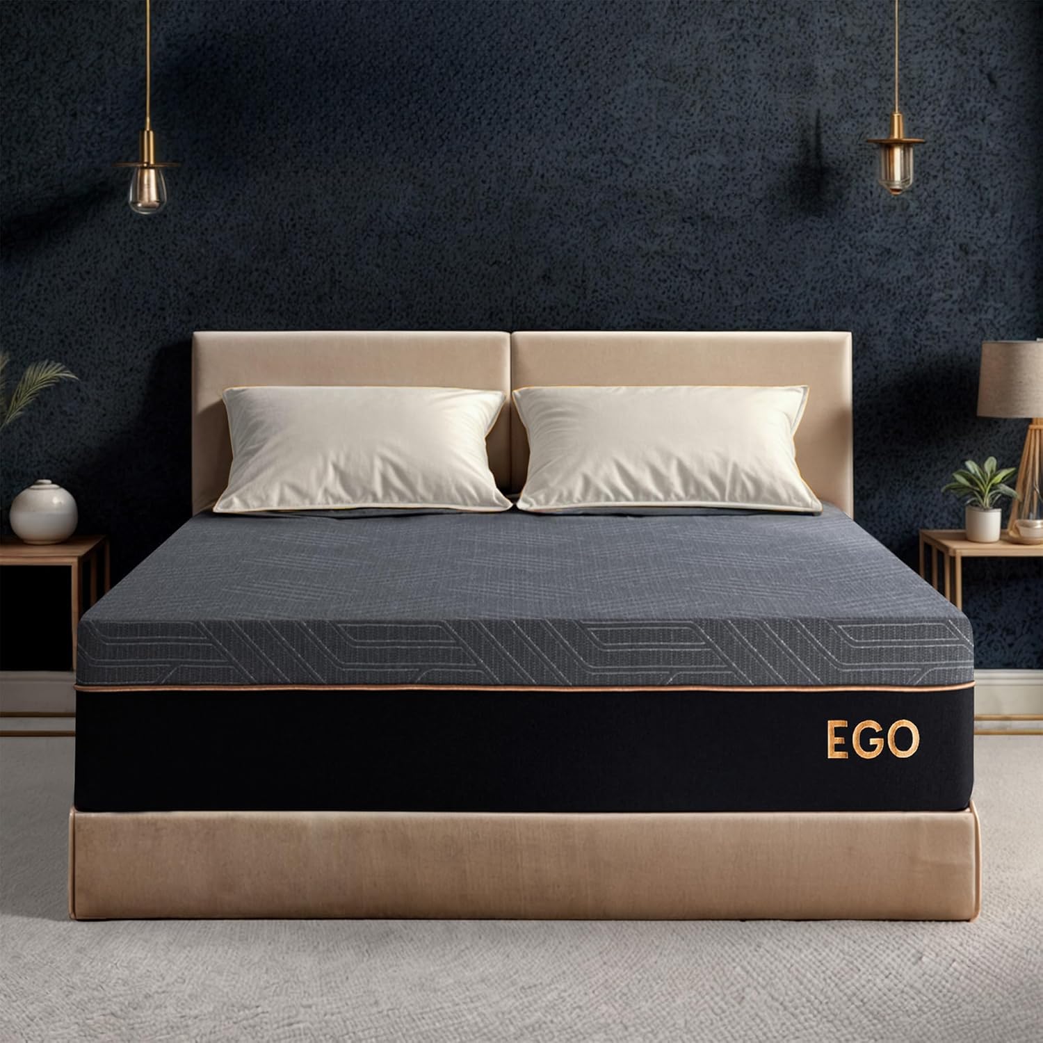 EGOHOME 12 Inch Twin Mattress for Back Pain Relief and Comfort
