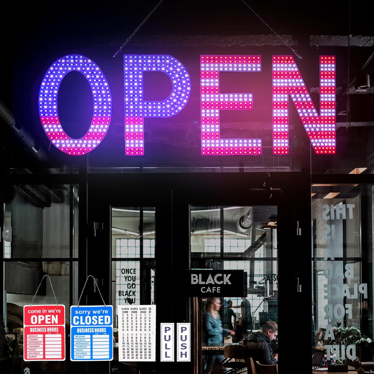 LED Open Signs for Business - Bright & Customizable Display