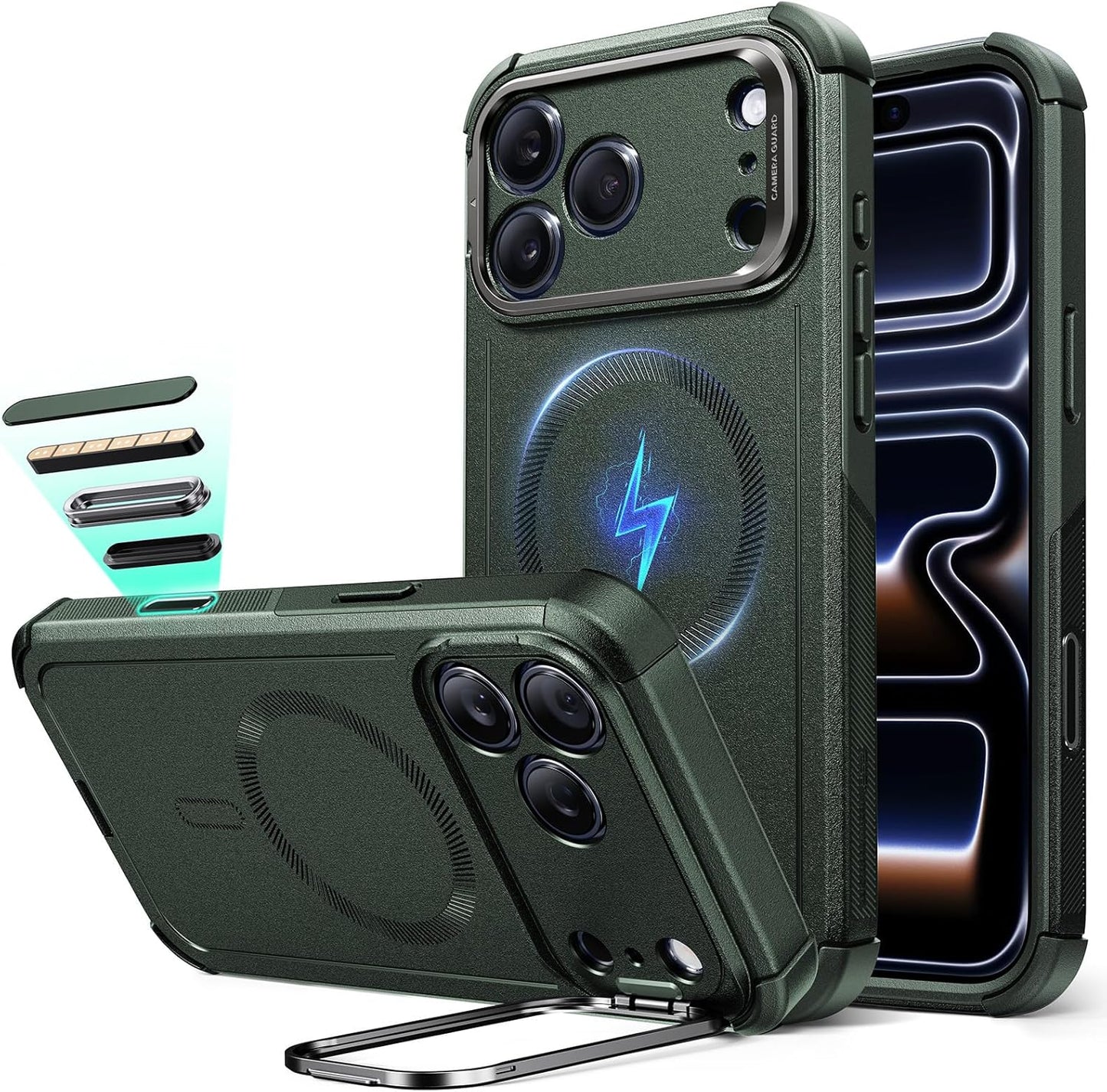 ESR iPhone 17 Pro Max Case with Stash Stand and Protection