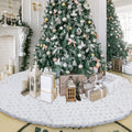 Libima 84 Inches Large Christmas Tree Skirt for Festive Decor