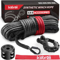 Kolvoii Synthetic Winch Rope Kit 1/4in x 50ft - Lightweight Strong