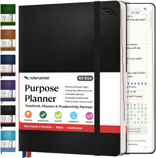 Goal-Oriented A5 Undated Planner for High Productivity