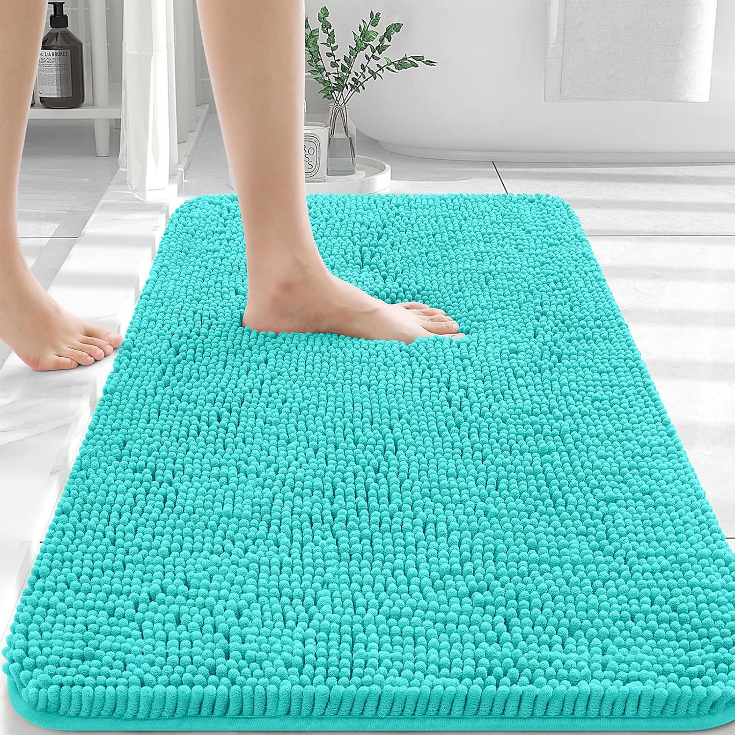 OLANLY Extra Soft Chenille Bath Rugs for Ultimate Comfort