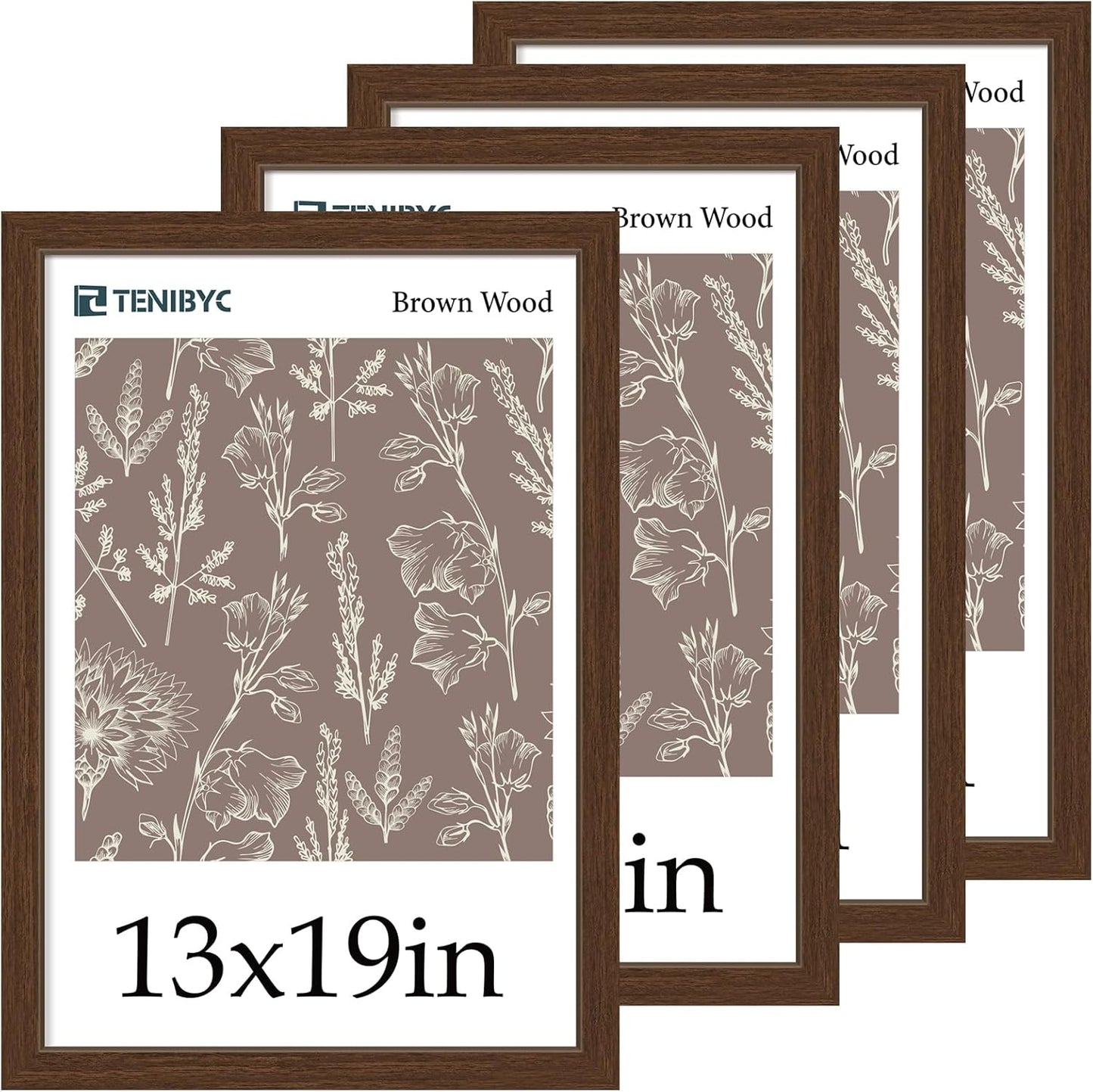 13x19 Picture Frame Set of 4 for Elegant Home Decoration