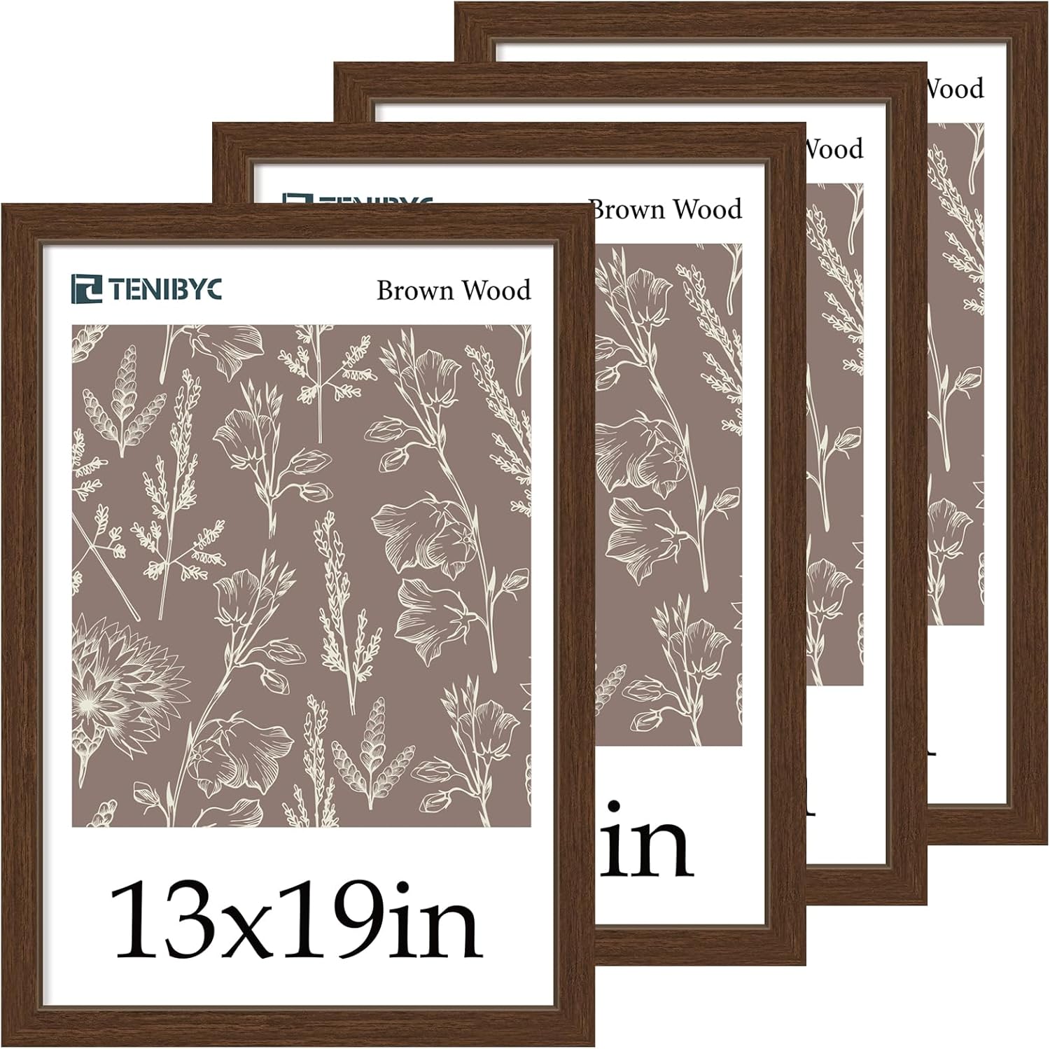 13x19 Picture Frame Set of 4 for Elegant Home Decoration