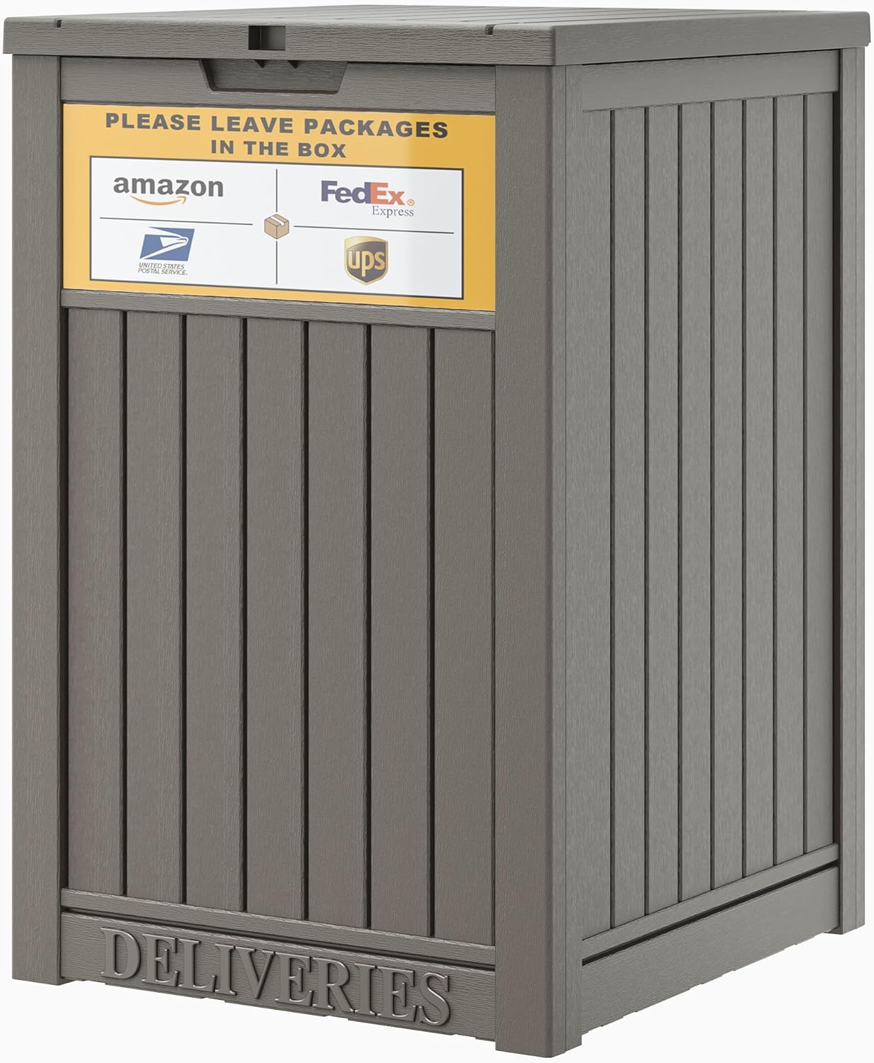 Secure Package Delivery Box for Outside with Lockable Lid
