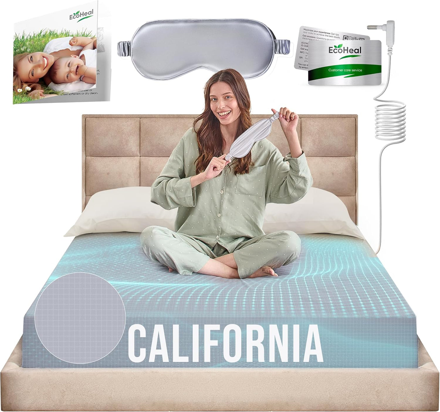 Grounding Sheets for Better Sleep with Organic Cotton and Silver