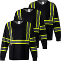 ProtectX Men's High Visibility Long Sleeve Safety T-Shirt - Class 2