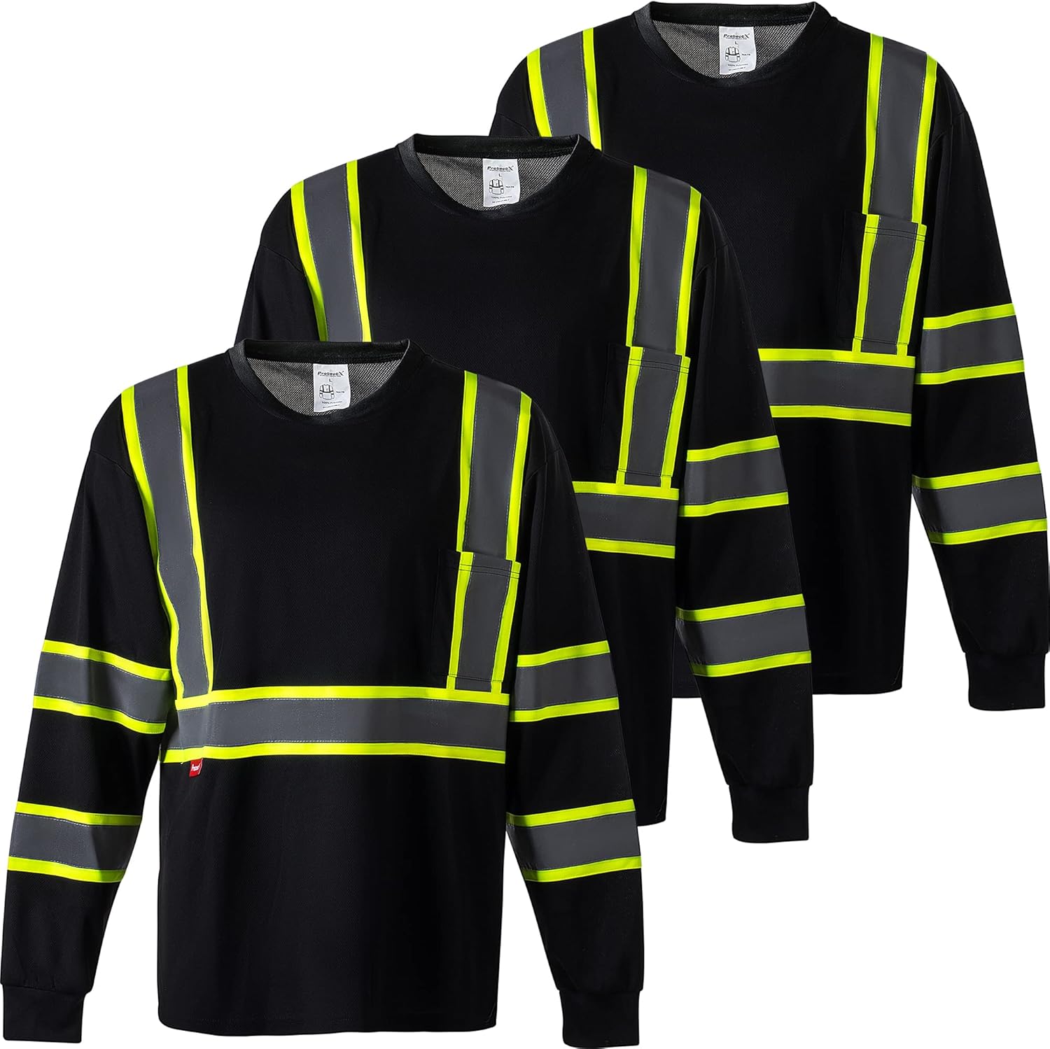 ProtectX Men's High Visibility Reflective Safety T-Shirts