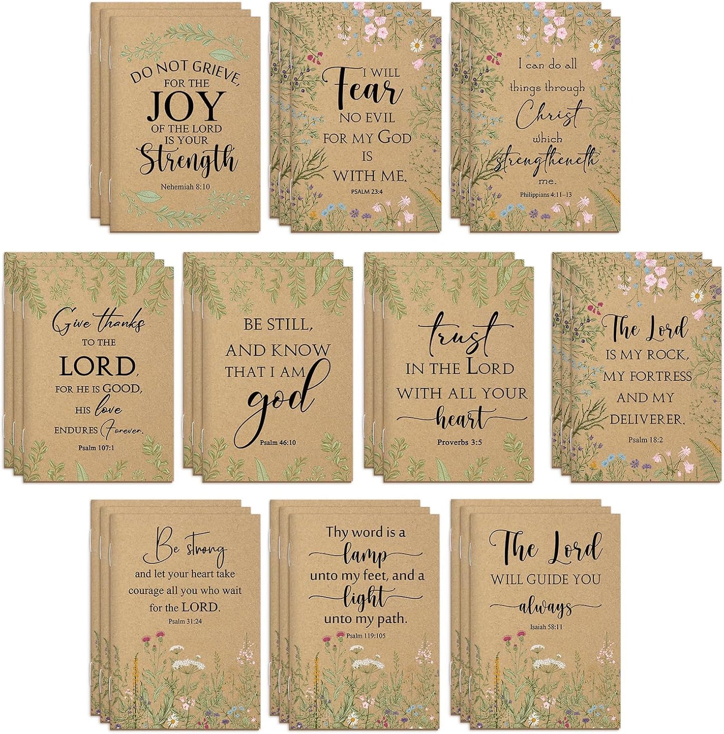 Inspirational Bible Verse Notebook Set by Ctosree