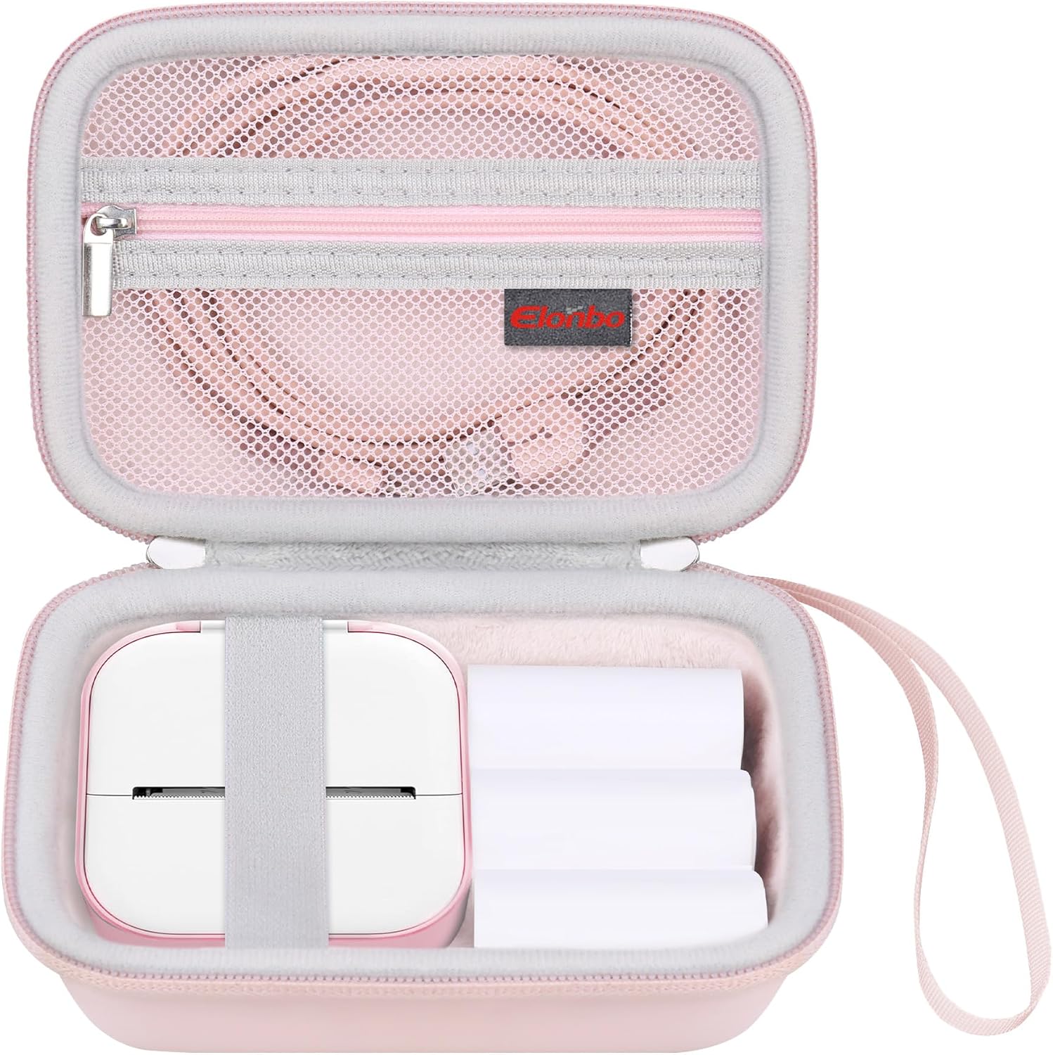 Pink Mini Printer Case: Smart Label Maker Holder