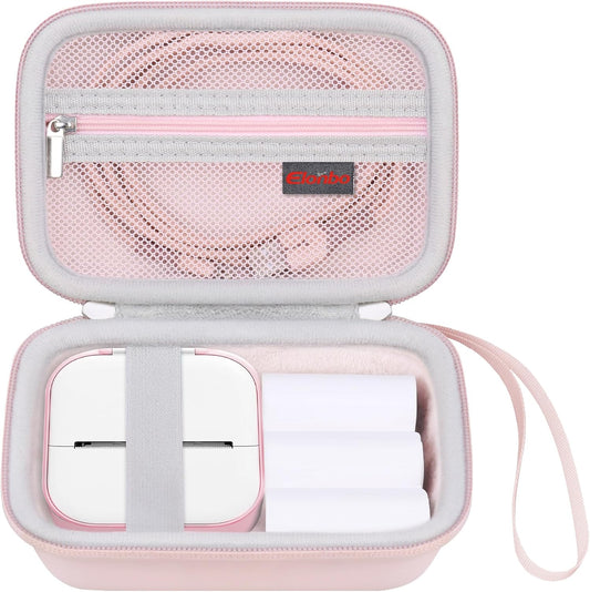 Pink Mini Printer Case: Smart Label Maker Holder