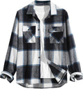 Plaid Flannel Shirt Jacket - Classic Long Sleeve Shacket