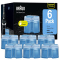 Braun Clean & Renew Refill Cartridges CCR - Lemon Scent, Pack of 6