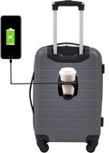 Wrangler 20 Smart Spinner Carry-On Luggage with USB Port