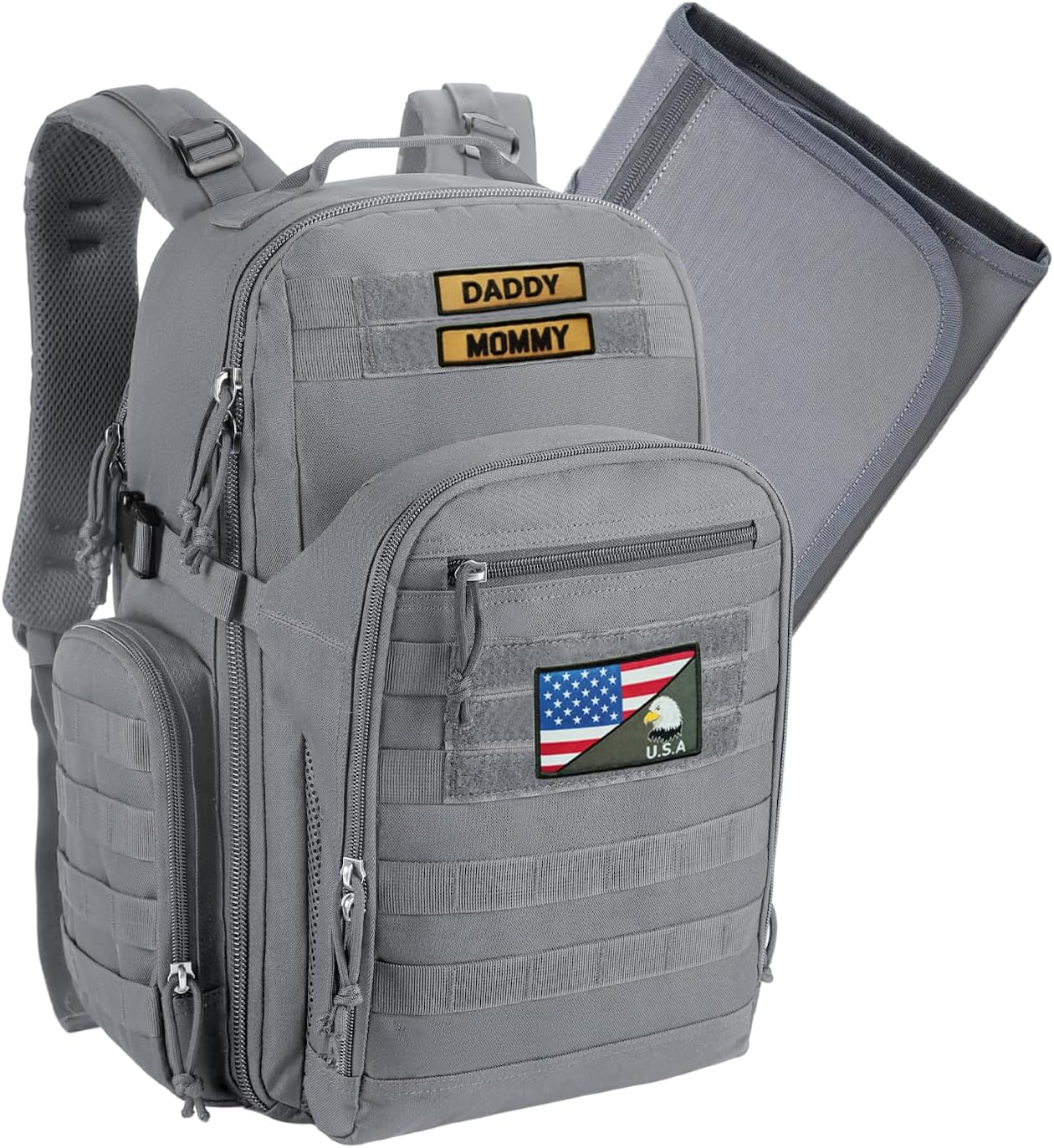 MIRACOL Dad Diaper Bag Tactical Baby Backpack for Outdoor Care