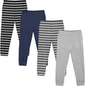Resinta 4 Packs Toddler and Boys 100% Cotton Pants - Comfortable Value