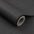 Black Grasscloth Wallpaper Peel and Stick for Home Decor