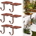 Christmas Stocking Holders for Mantel 8 Pack - Heavy Duty Vintage