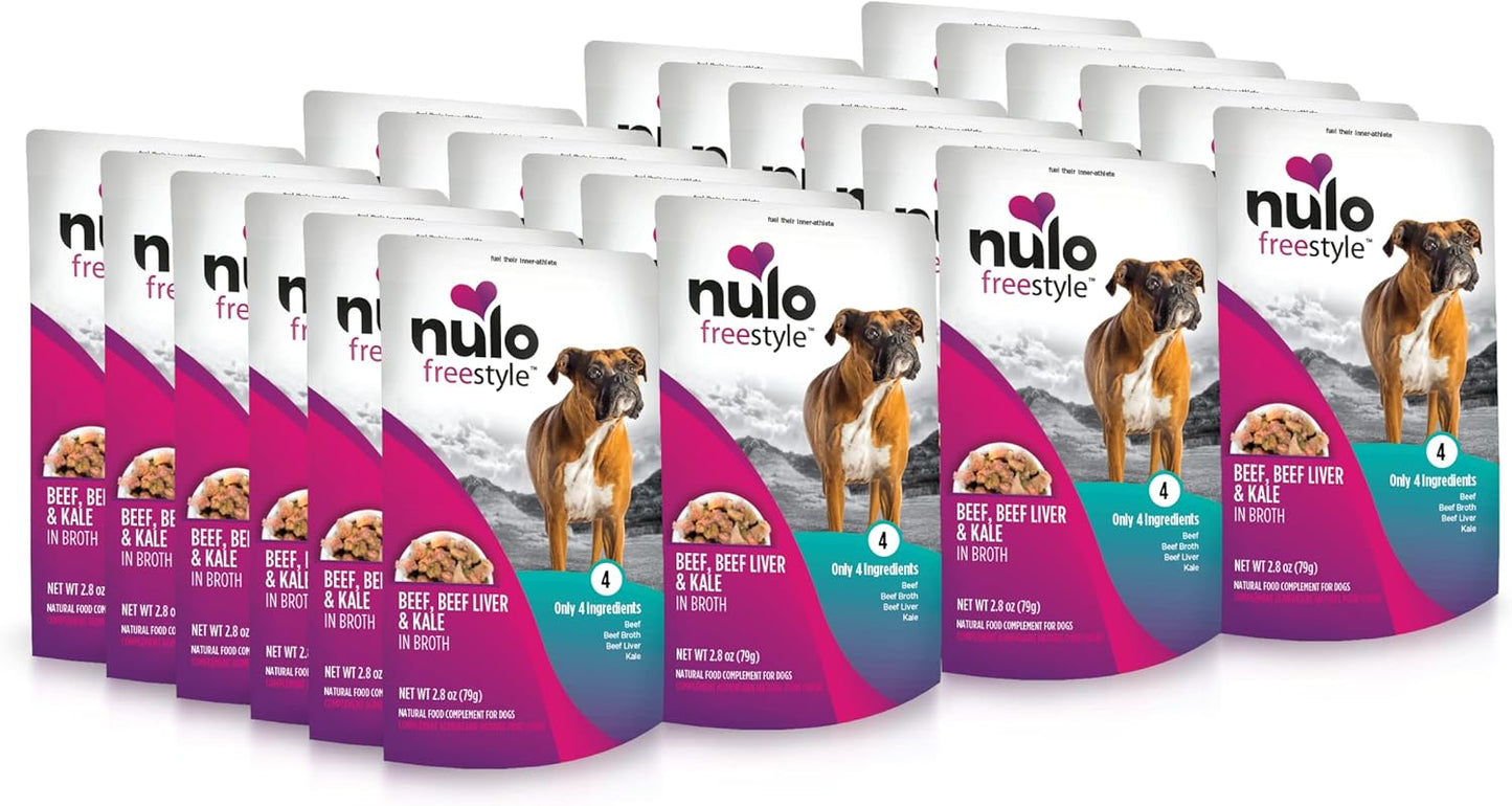 Nulo Freestyle Beef, Liver & Kale Dog Food Topper for Dogs