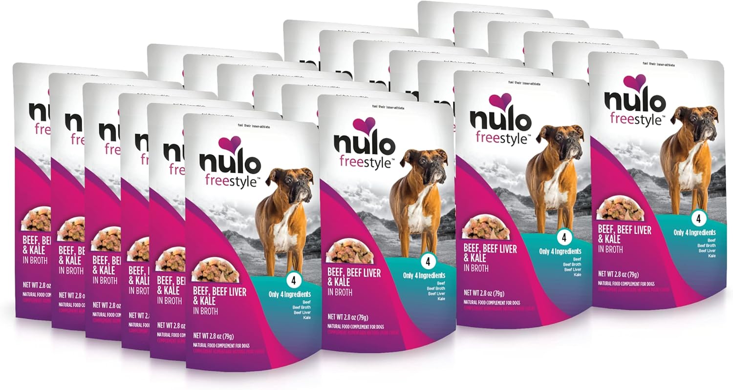 Nulo Freestyle Beef, Liver & Kale Dog Food Topper for Dogs