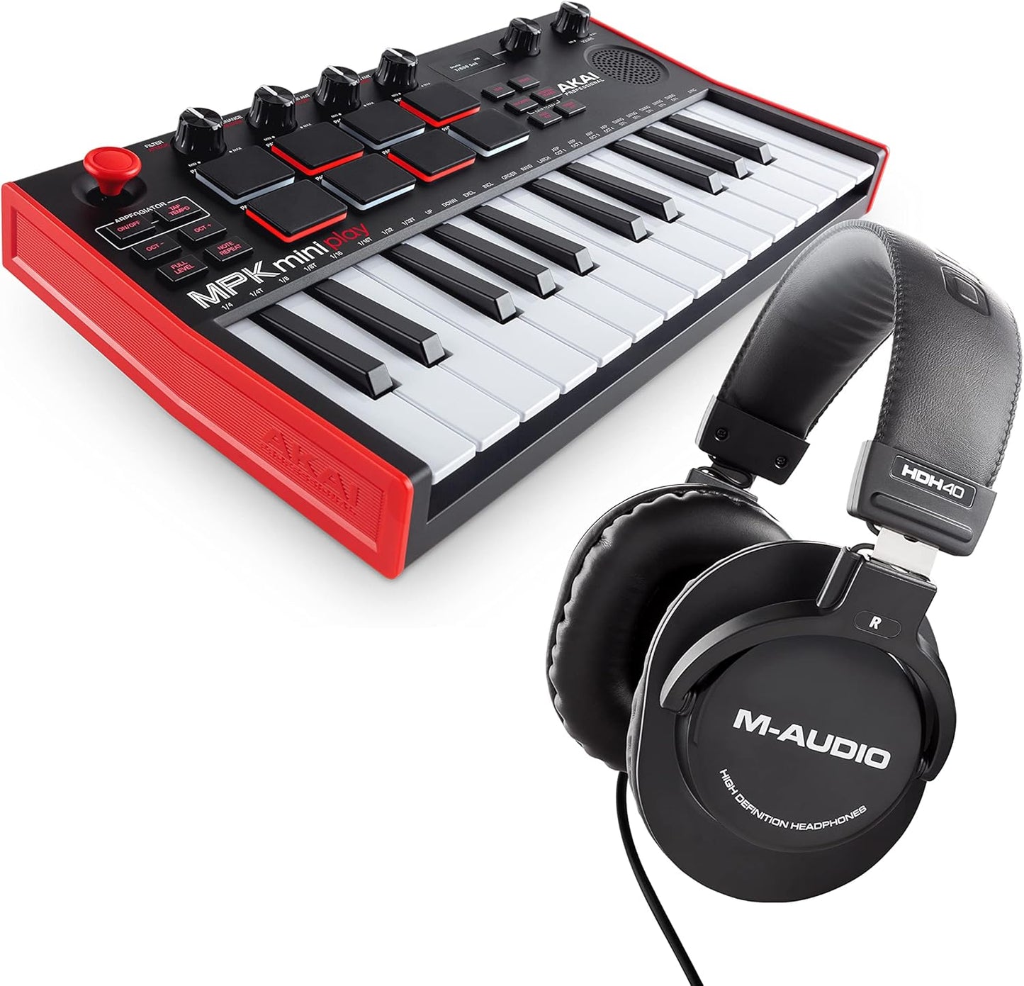 MPK Mini Play MK3: Portable 25-Key MIDI Controller & Studio Headphones