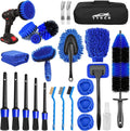 26Pcs Car Detailing Brush Set - Complete Interior & Exterior Kit