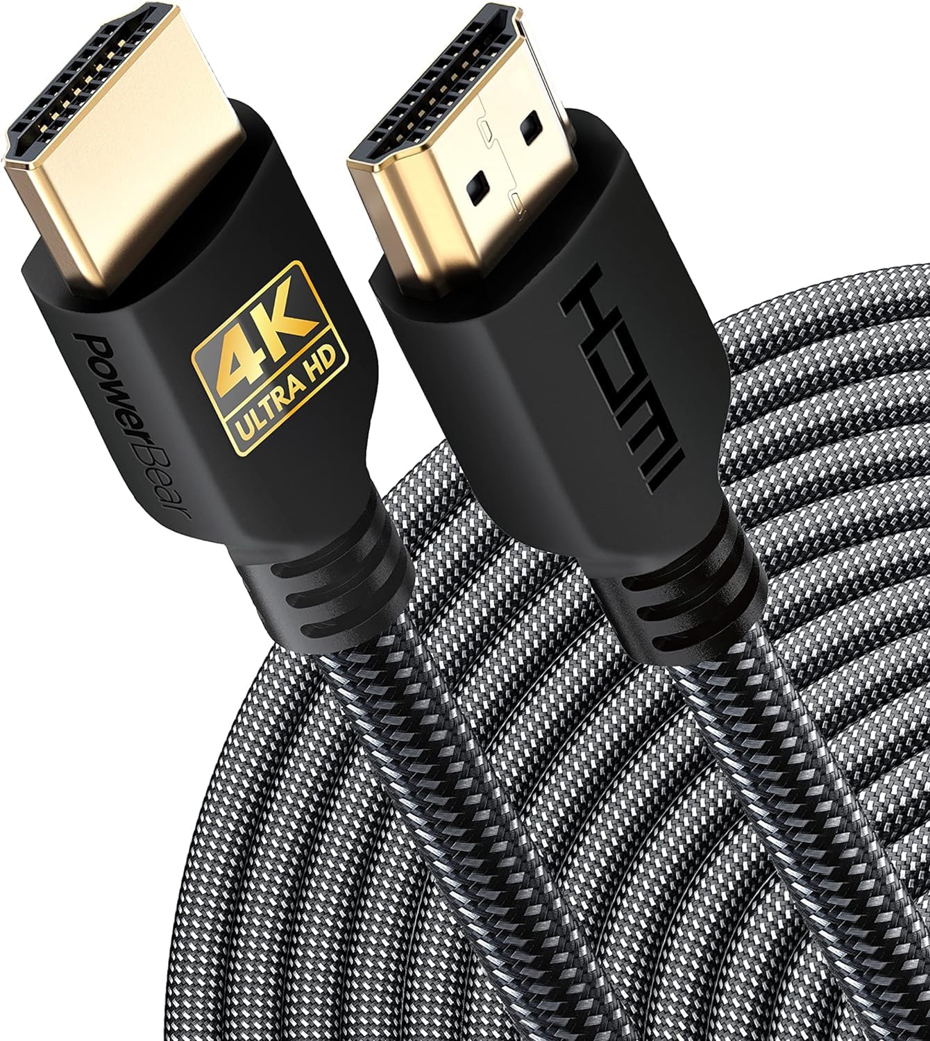 PowerBear 4K HDMI Cable 50 ft - High Speed & Ultra HD Quality