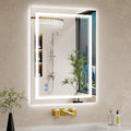 22x30 in LED Bathroom Mirror with Lights - Bright Backlit + Front Lit