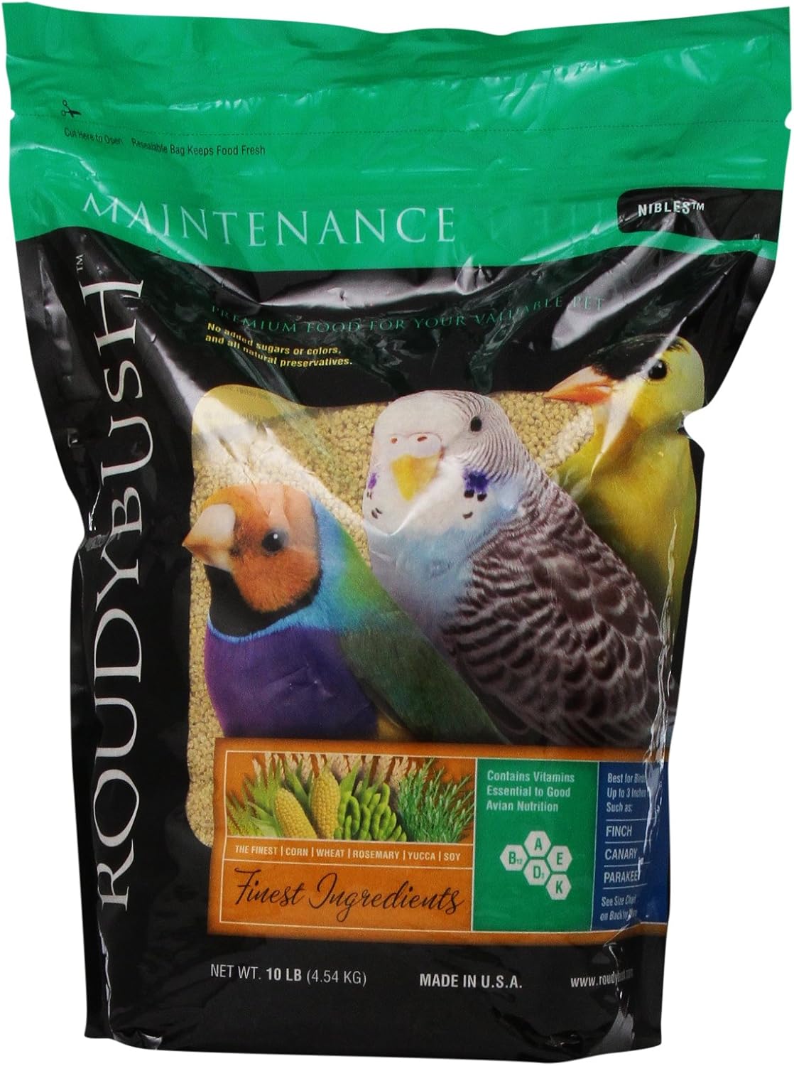 Roudybush Daily Maintenance Bird Food Nibles for Healthy Birds