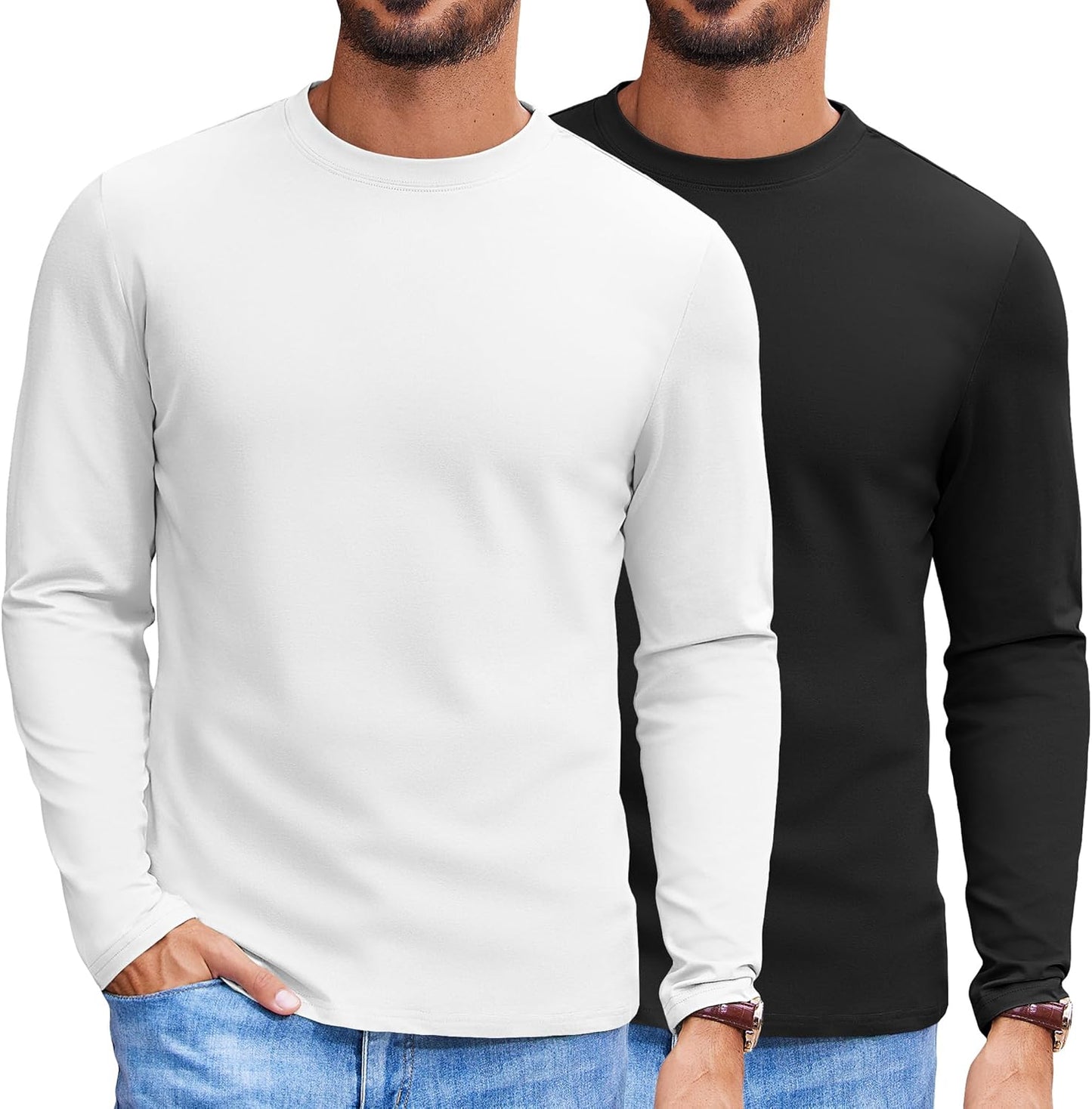 COOFANDY Mens Long Sleeve Tee Shirts for Casual Style and Comfort
