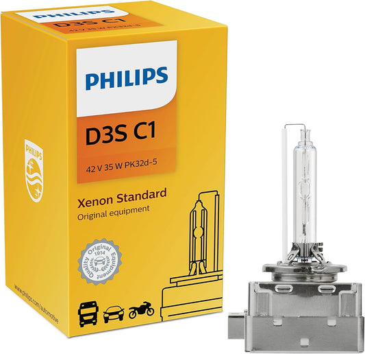 Philips D3S Xenon HID Headlight Bulb for Maximum Safety