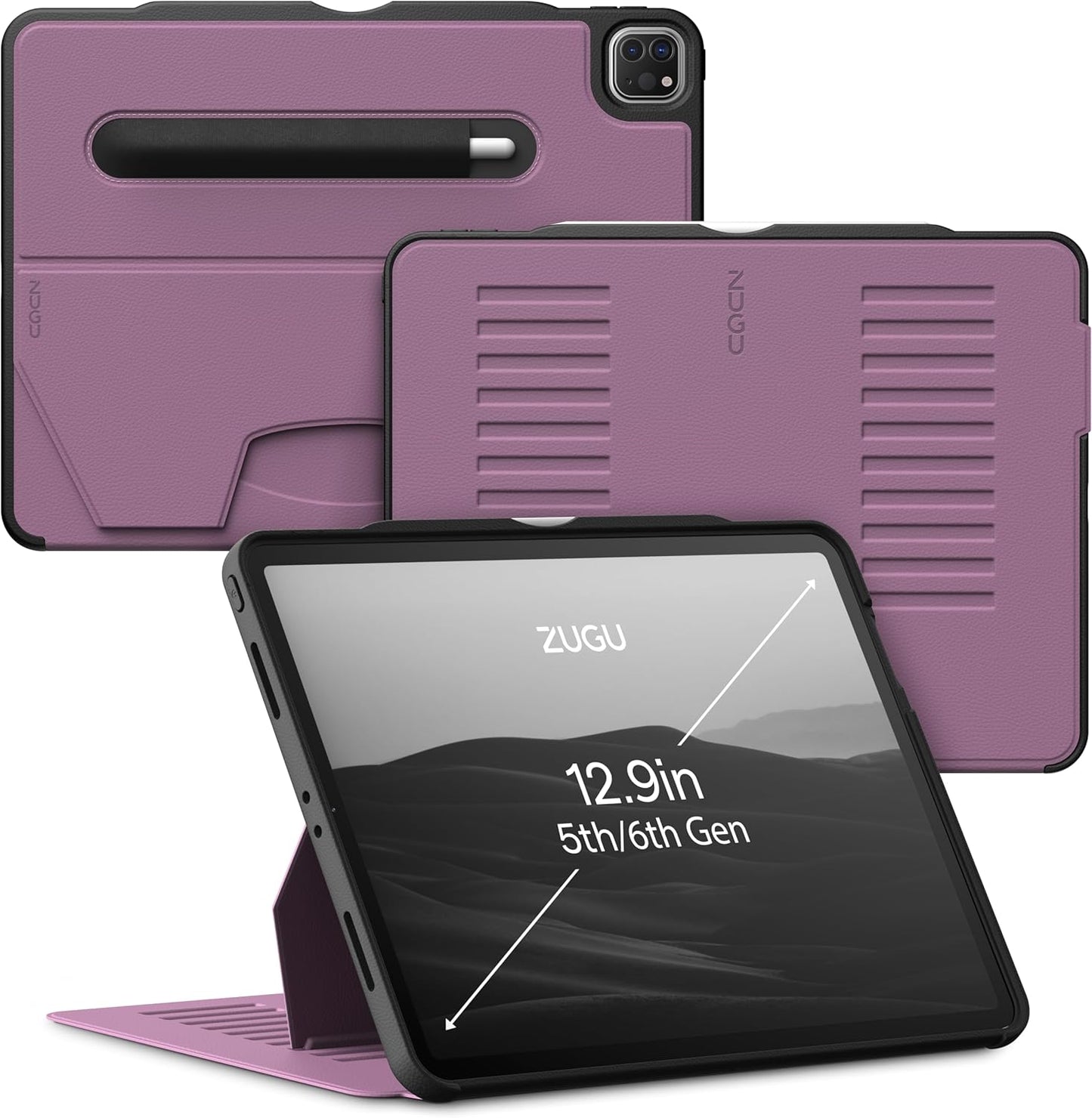 ZUGU Case for iPad Pro 12.9 - Slim Protective Cover with Stand