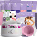 BLITZWAX Brazilian and Bikini Waxing Kit for Smooth Hair Removal