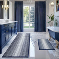 BSICPRO Chenille Bath Mat Set 24 in x 70 in + 20 in x 32 in - Thick