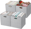 Posprica Storage Cubes 12x12x12 in Collapsible Fabric Bins - Durable