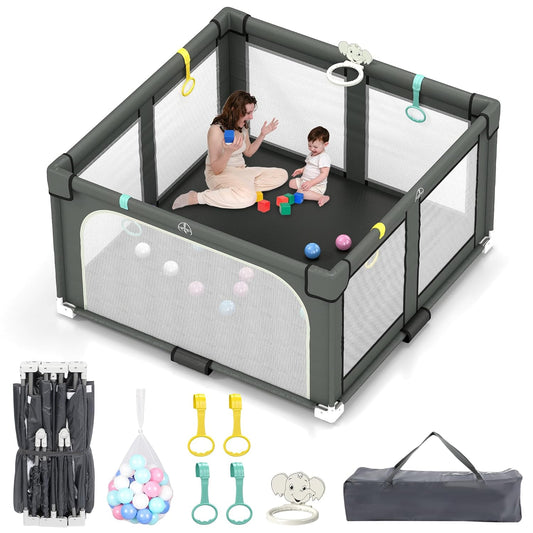 Portable 50 Large Baby Playpen with Ocean Balls