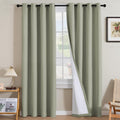 Linen Blackout Curtains 96 in Pair - Full Light Blocking Panels