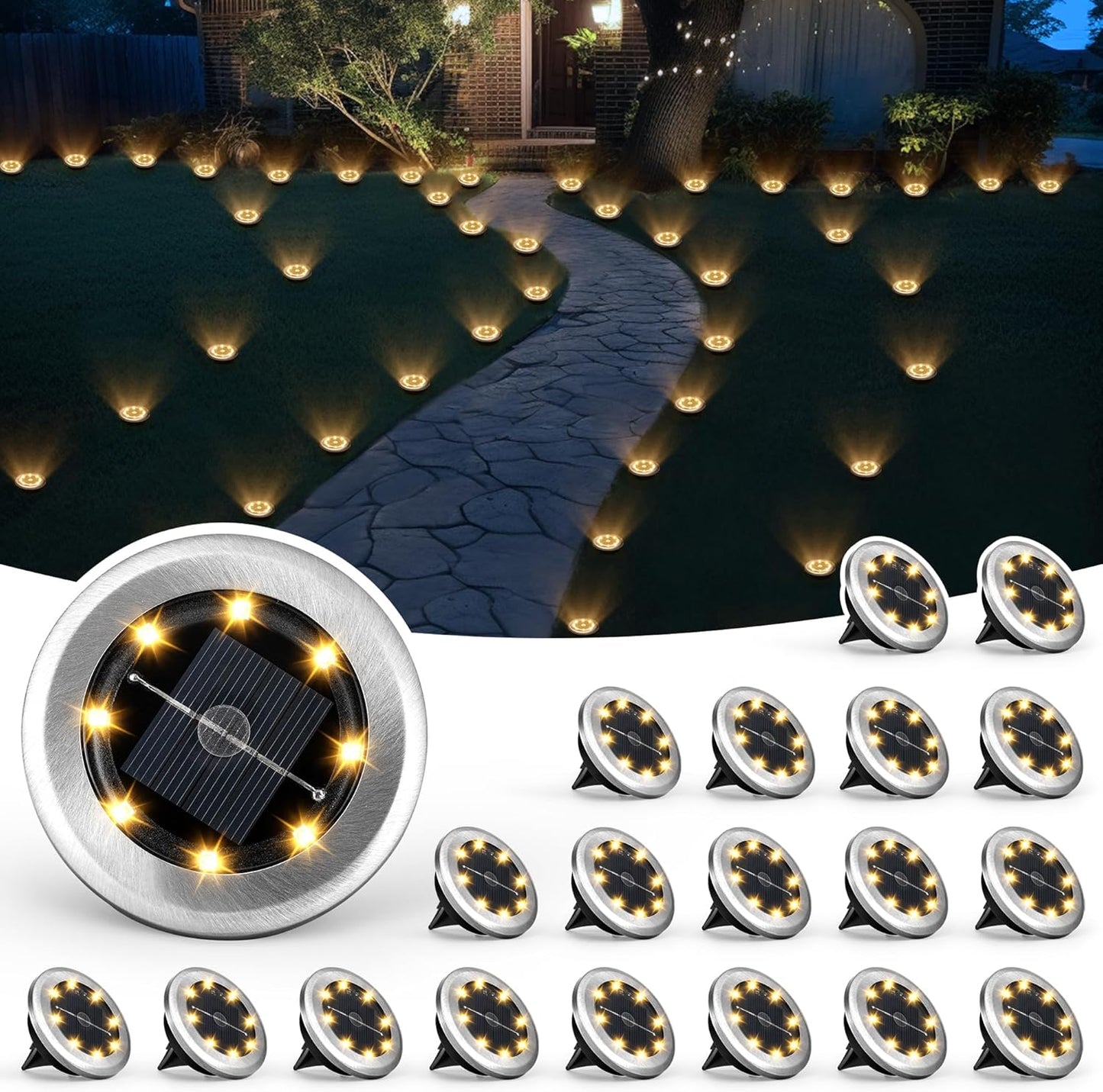SOLPEX Mini Solar Ground Lights for Pathway and Garden Use