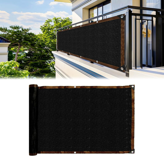 RAINFLOW 3'x10' Black Privacy Screen - Ultimate Outdoor Privacy Solution